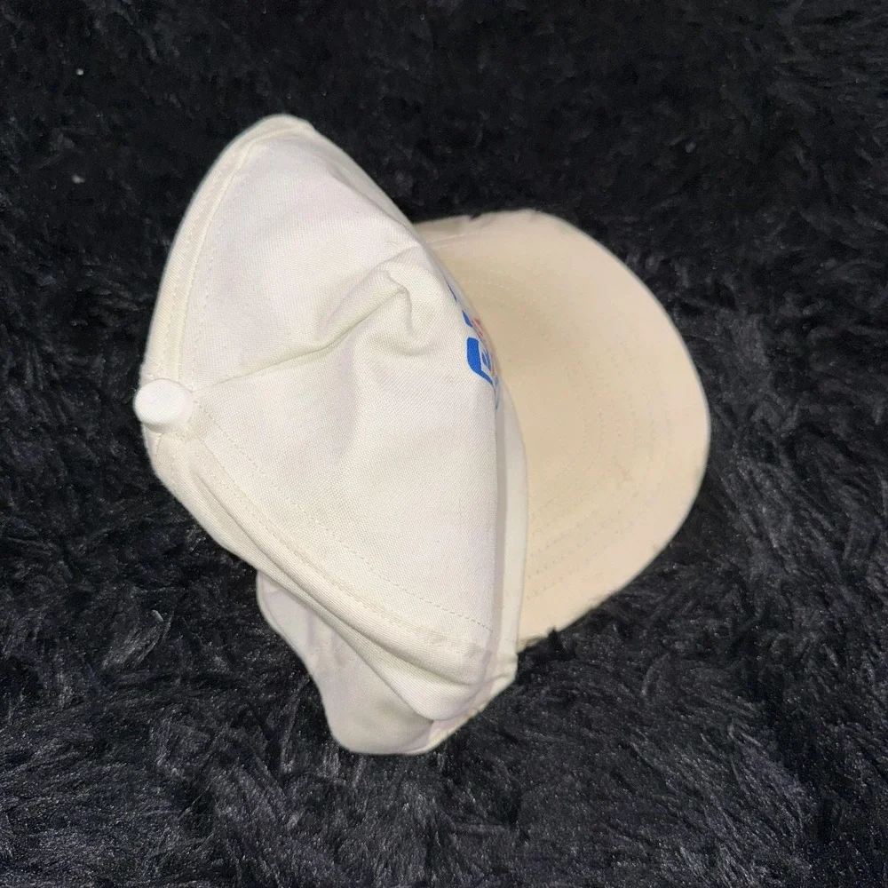 Vintage USA Olympic Team Hat Cap Snap Back Mens White Summer Olympics 90s